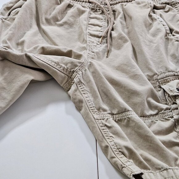American Eagle Shorts Mens L Beige Cargo Utility Pockets Outdoor Gorpcore Grunge - Picture 8 of 16